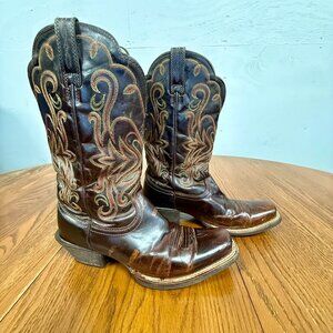Ariat Women's Round Up Western Boots - Square Toe, Style 10010169, Size 6.5B